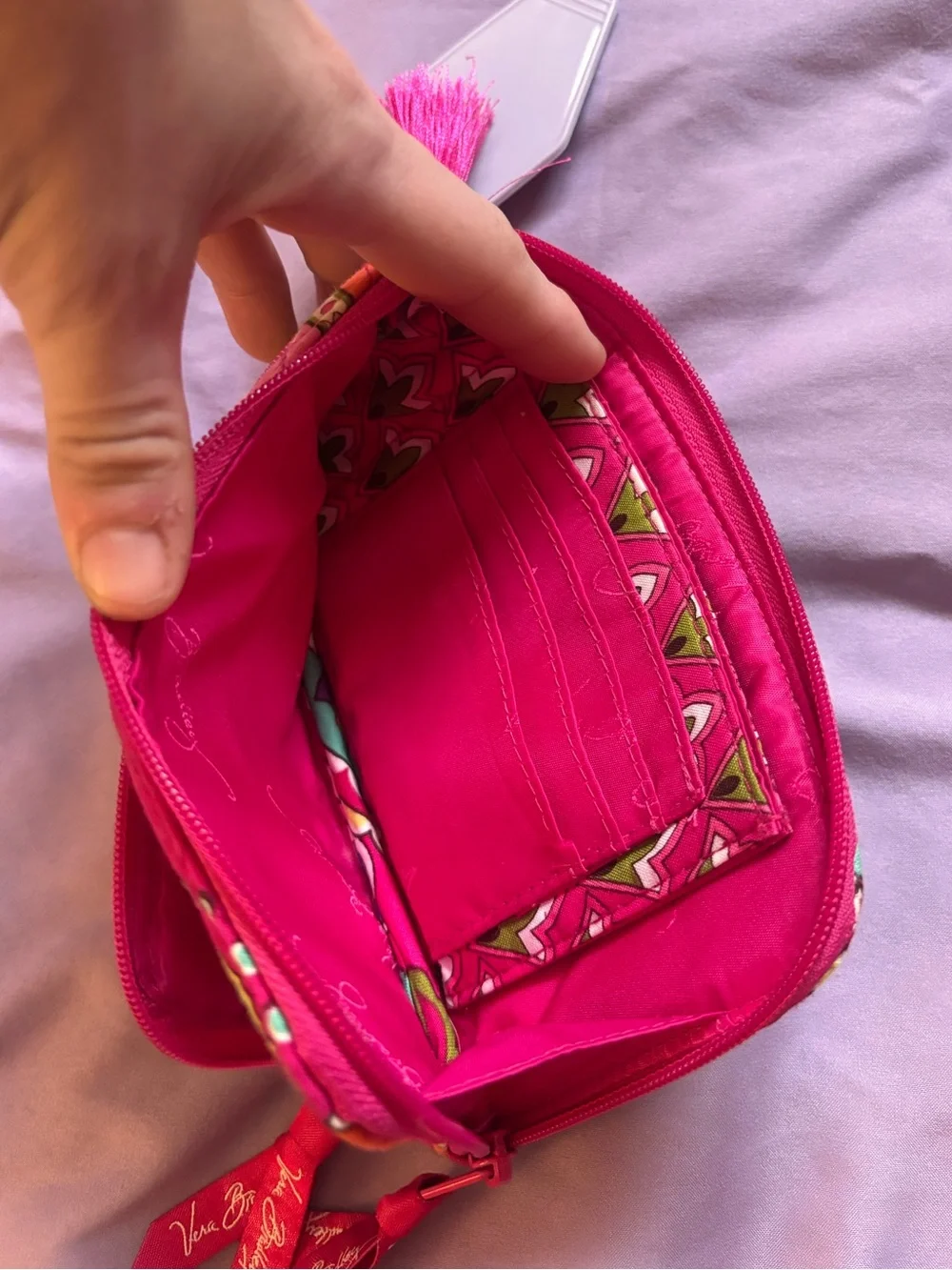 Vera Bradley Quilted Zip Wristlet
